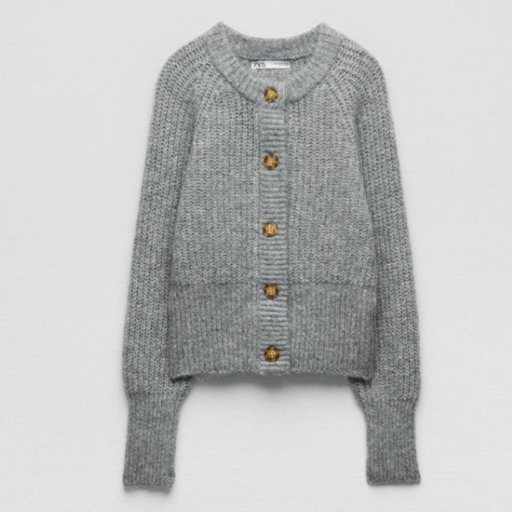 ZARA RIBBED KNIT JACKET